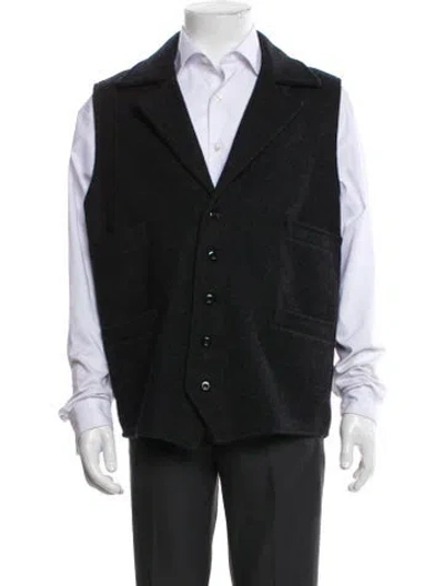 Pre-owned Filson Wool Vest In Black