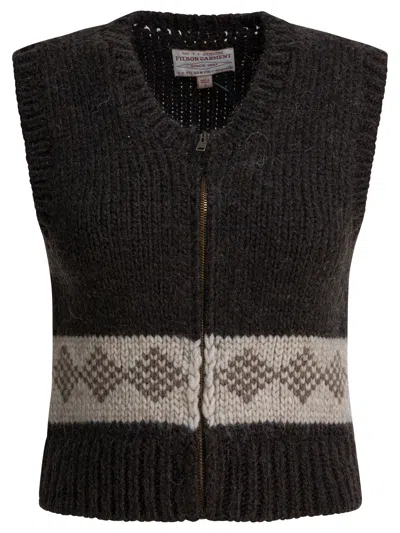 FILSON FILSON WOOL VEST WITH ZIPPER