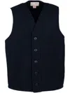 Filson Mackinaw Wool Vest In Black