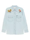 Filson Embroidered-western Shirt In Blue