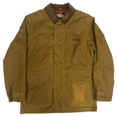 Pre-owned Filson X Ducks Unlimited Cover Cloth Mile Marker Coat 20172081 Dark Rugged Tan