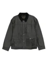 Filson X Wrangler Corduroy-collar Denim Jacket In Black