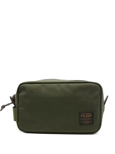 Filson Zip-top Wash Bag In Green