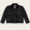 Filson Zipped Cotton Jacket In Black