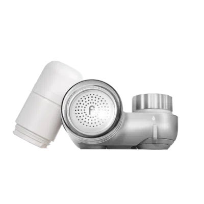 Filterbaby Skincare Water Filter 2.0 + 2 Filter Refills - Chrome In Silver