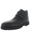 FIN & FEATHER TWIN STRAP MENS LEATHER COLD WEATHER ANKLE BOOTS