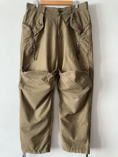 Pre-owned Final Home X Issey Miyake Vintage Final Home By Is Double Layered Cargo Pants In Beige