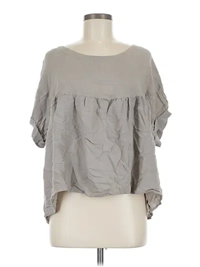 Pre-owned Final Touch 3/4 Sleeve Blouse In Gray