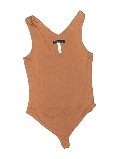 Pre-owned Final Touch Bodysuit In Brown