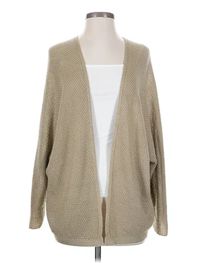 Pre-owned Final Touch Cardigan Sweater In Tan
