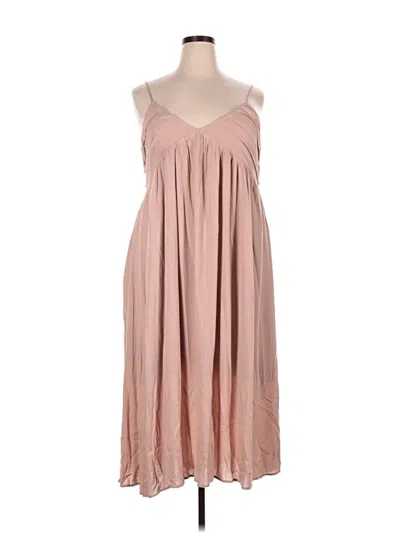 Pre-owned Final Touch Casual Dress In Brown