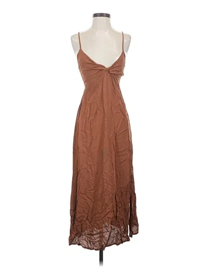 Pre-owned Final Touch Casual Dress In Brown