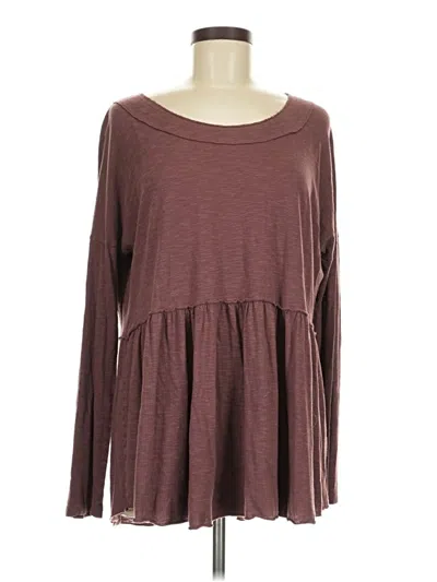 Pre-owned Final Touch Casual Dress In Burgundy