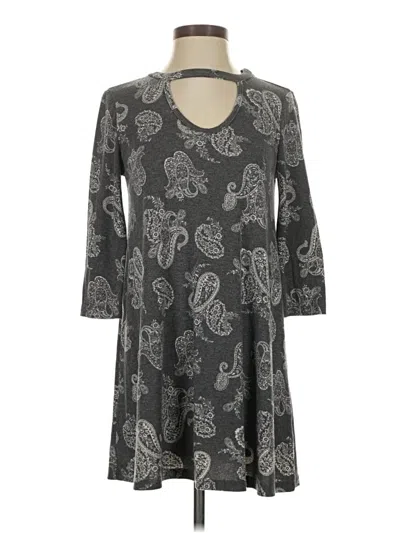 Pre-owned Final Touch Casual Dress In Gray