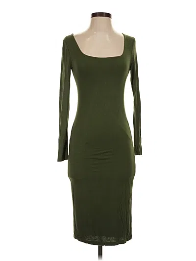 Pre-owned Final Touch Casual Dress In Green