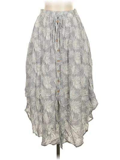 Pre-owned Final Touch Casual Skirt In Gray