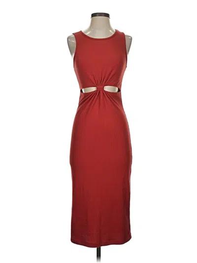 Pre-owned Final Touch Cocktail Dress In Burgundy