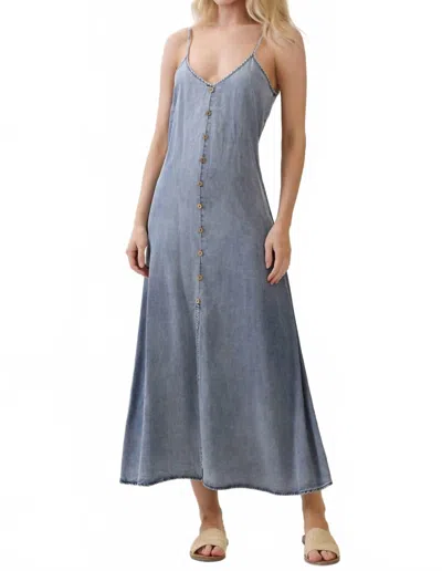 Final Touch Denim Tencel Dress In Blue