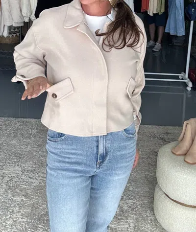 Final Touch I'm On My Way Jacket In Taupe In Grey