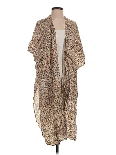 Pre-owned Final Touch Kimono In Brown
