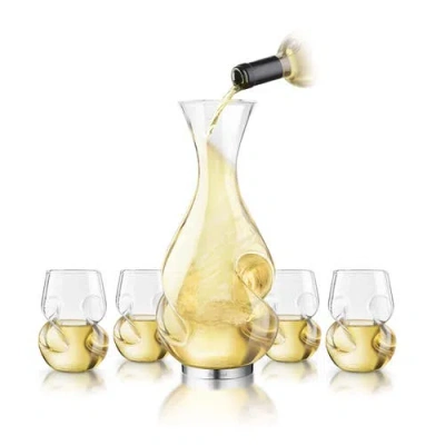 Final Touch L'grand Conundrum Aerator Decanter Set In Transparent