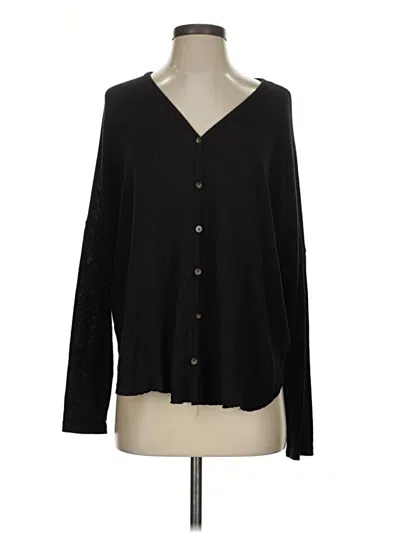 Pre-owned Final Touch Long Sleeve Blouse In Black