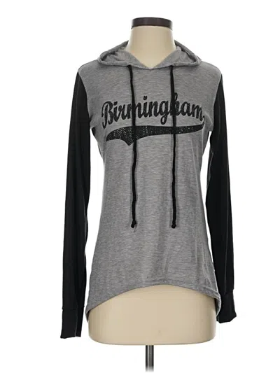 Pre-owned Final Touch Long Sleeve Top Gray Cowl Neck Tops
