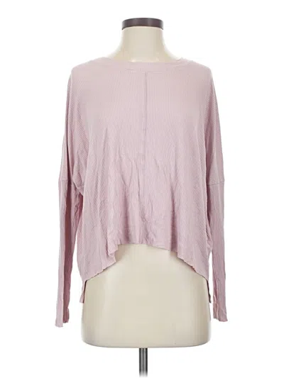 Pre-owned Final Touch Long Sleeve Top Pink Boatneck Tops