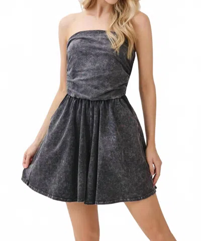 Final Touch Memphis Casual Romper In Vintage Black In Gray