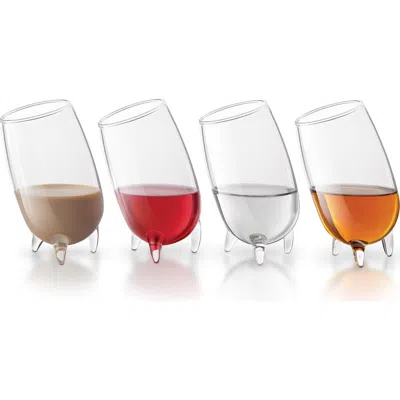 Final Touch Relax Liqueur Glasses, Set Of 4 In Transparent