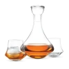 Final Touch Revolve Decanter Set With 2 Revolve Dof Glasses In Transparent