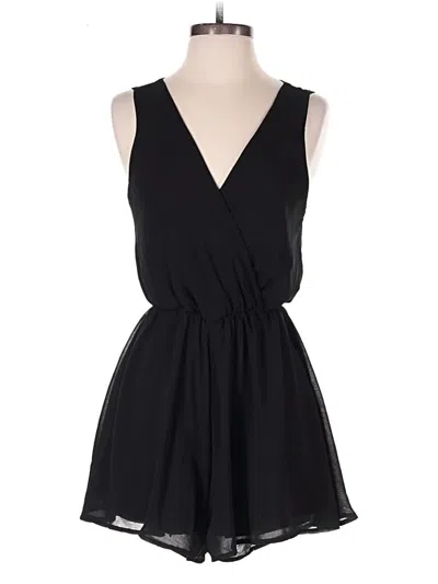 Pre-owned Final Touch Romper In Black