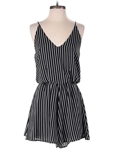 Pre-owned Final Touch Romper In Black