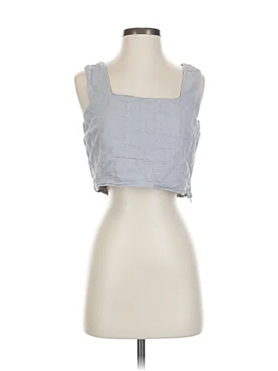 Pre-owned Final Touch Sleeveless Blouse In Gray
