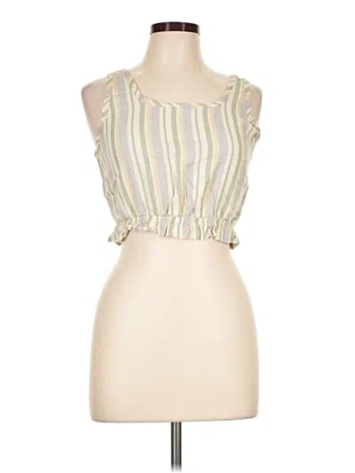 Pre-owned Final Touch Sleeveless Blouse In Green