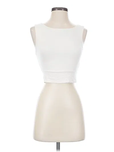 Pre-owned Final Touch Sleeveless Blouse In Ivory