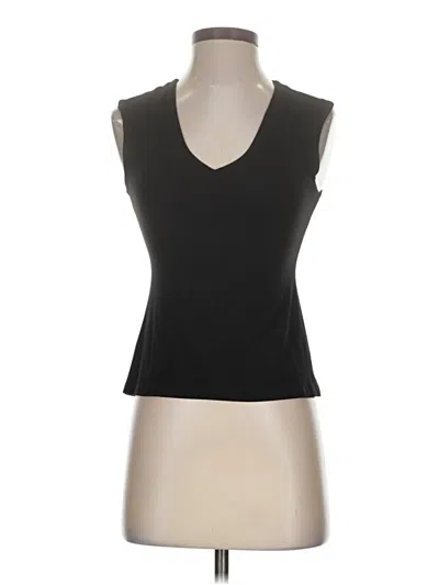Pre-owned Final Touch Sleeveless Top Black V Neck Tops