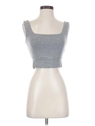 Pre-owned Final Touch Sleeveless Top Gray Sweetheart Neckline Tops