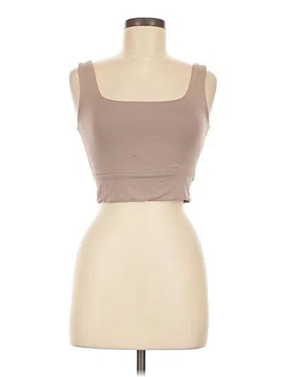 Pre-owned Final Touch Sleeveless Top Tan Sweetheart Neckline Tops