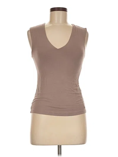 Pre-owned Final Touch Sleeveless T-shirt In Brown