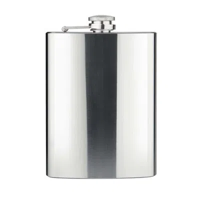 Final Touch Stainless Steel Flask In Silver