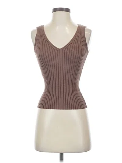 Pre-owned Final Touch Sweater Vest In Brown