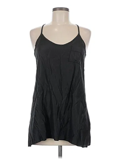 Pre-owned Final Touch Tank Top Black Halter Neckline Tops