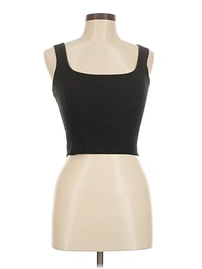 Pre-owned Final Touch Tank Top Black Strapless Neckline Tops