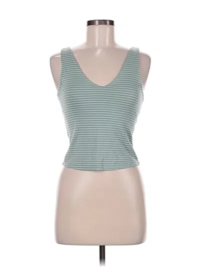 Pre-owned Final Touch Tank Top Green Sweetheart Neckline Tops