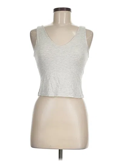 Pre-owned Final Touch Tank Top Silver Halter Neckline Tops