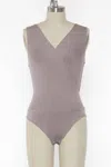 FINAL TOUCH THE RHIANNA CROSSOVER DOUBLE LAYERED BODYSUIT IN SEA FOG