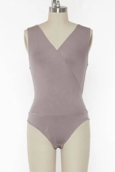 Final Touch The Rhianna Crossover Double Layered Bodysuit In Sea Fog In Multi