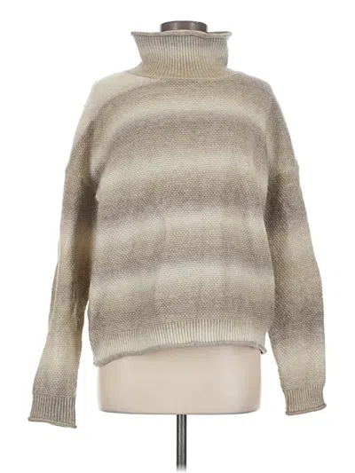 Pre-owned Final Touch Turtleneck Sweater In Tan