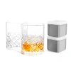 Final Touch Yarai Double Old-fashioned Glass Set In Transparent